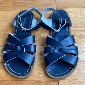 Navy Blue Salt Water Sandals by Hoy